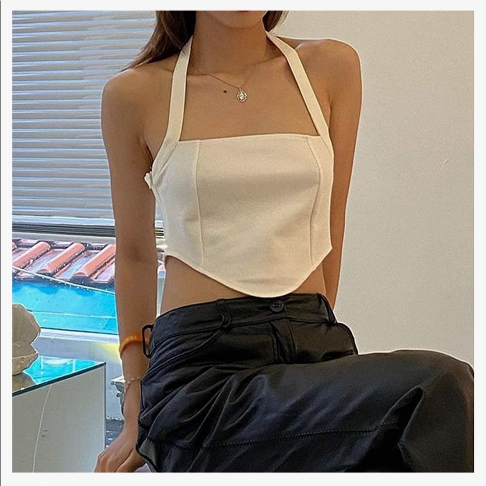 Y2K simple halter top